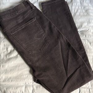 American Eagle Outfitters High Waisted Charcoal/Off Black Jeggings